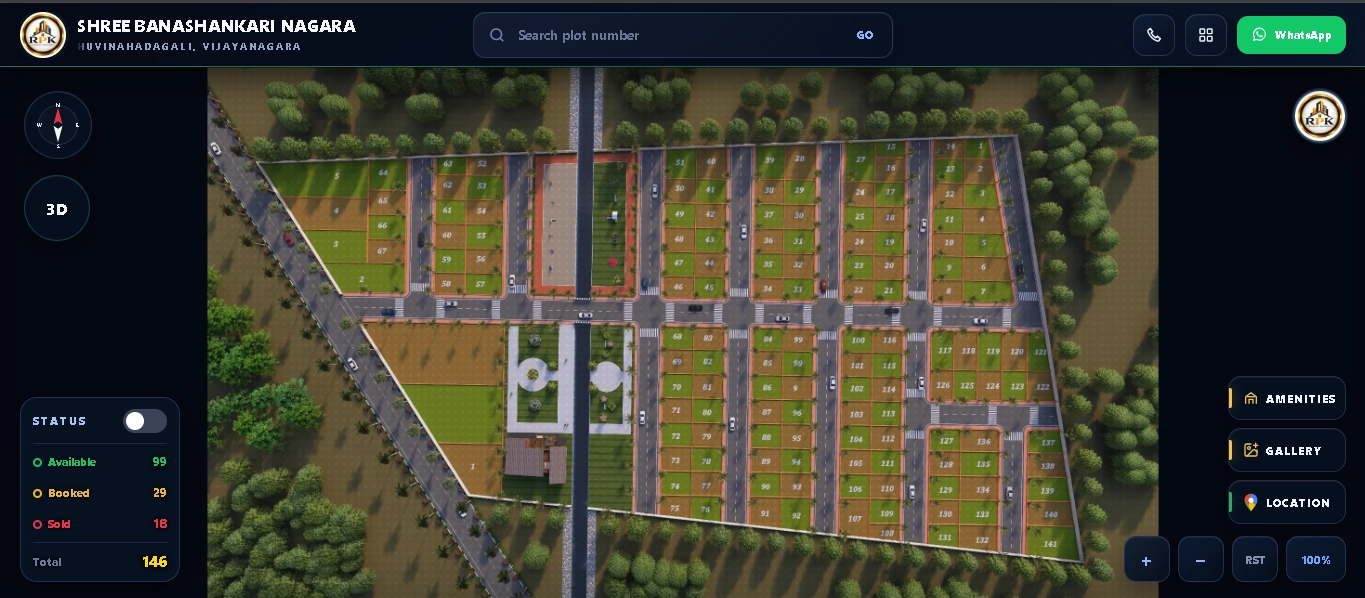 Shree Banashankari Nagara customer project site on Rekixo AR3D