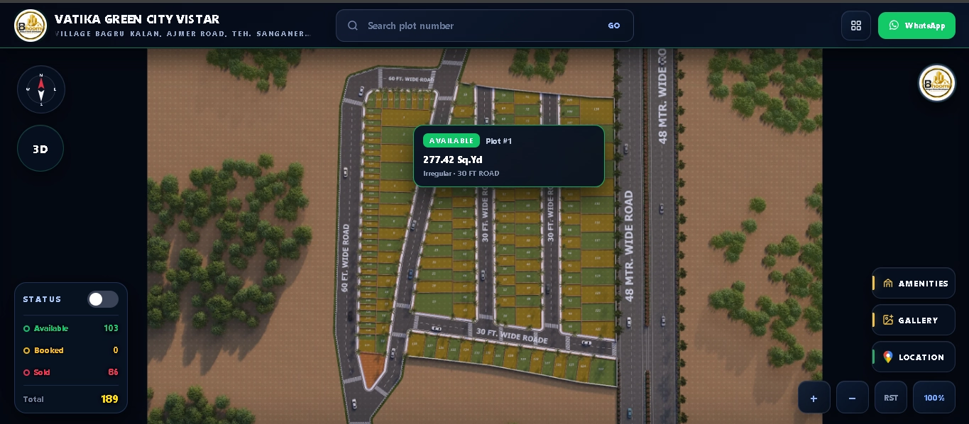 Vatika Green City interactive project overview