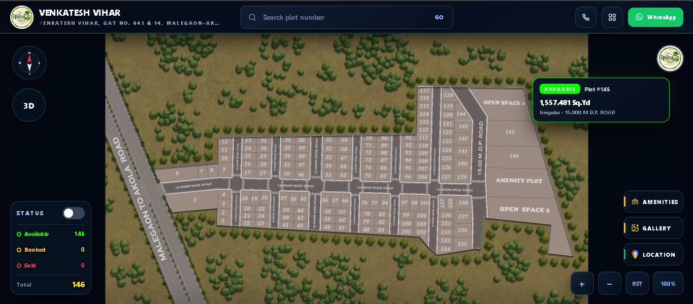 Venkatesh Vihar customer project site on Rekixo AR3D