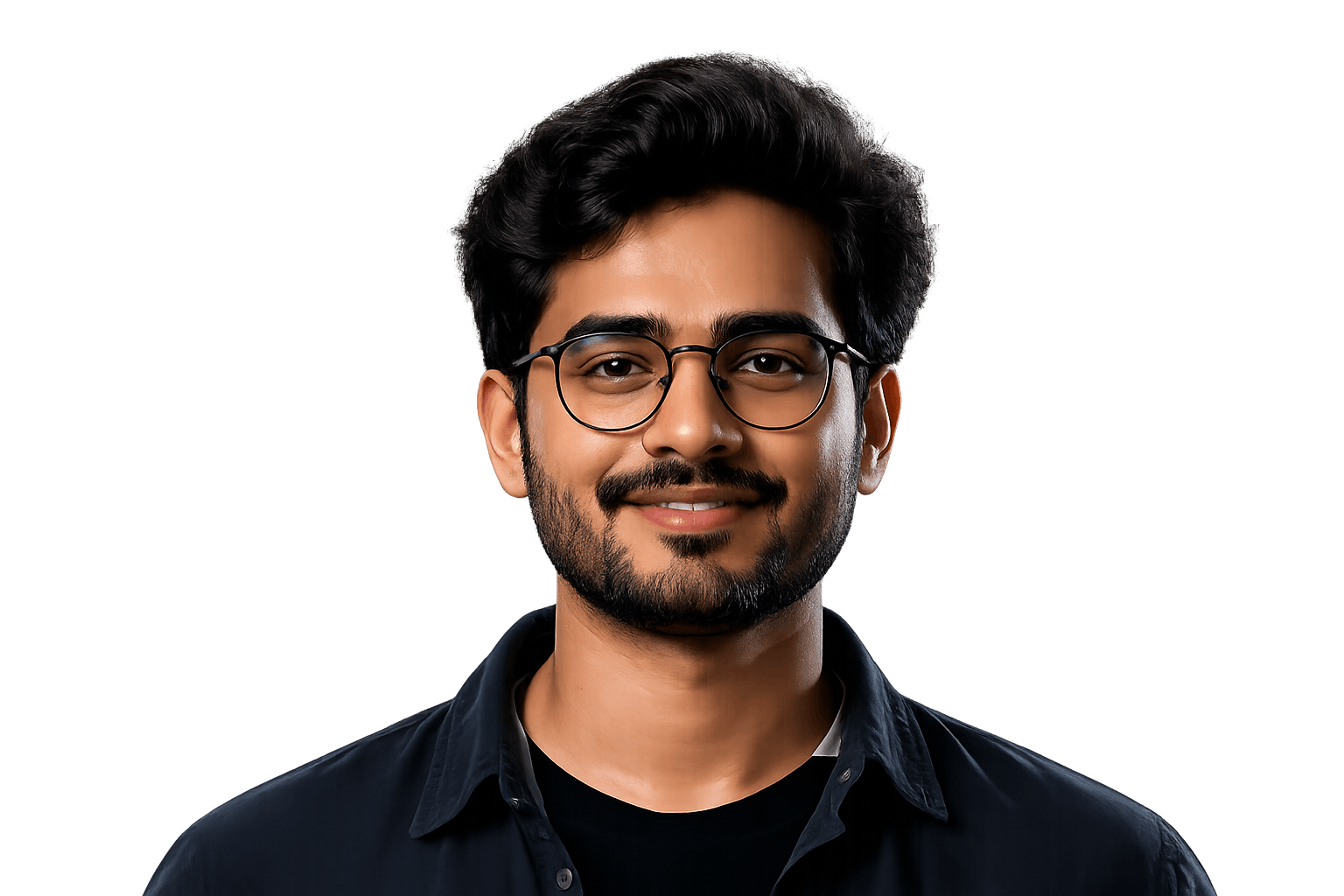Rekixo developer holding a blank transparent website services board